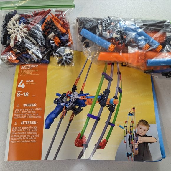 K’NEX Battle Bow Building Set K-Force Build And Blast - 100% Complete - Picture 2 of 10